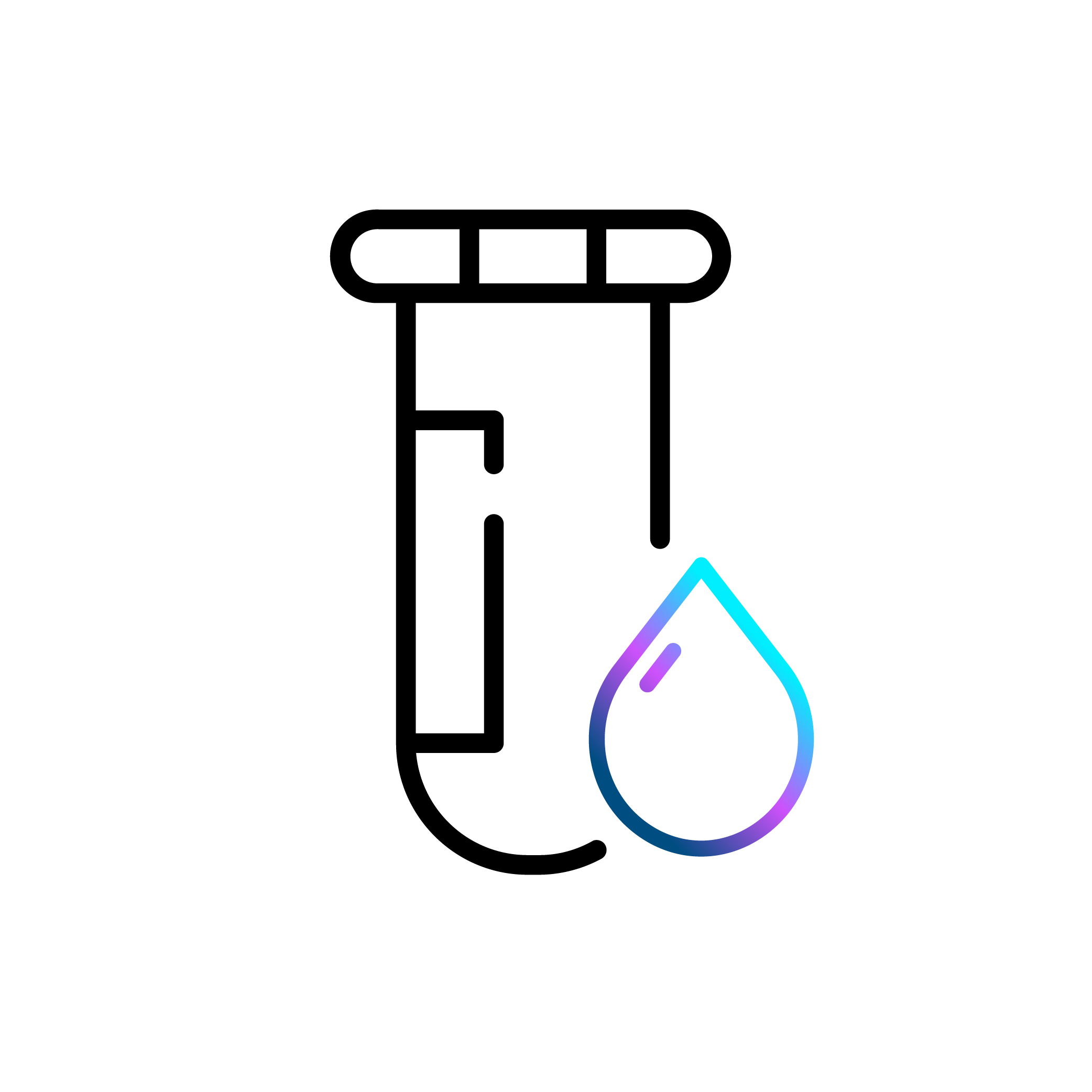 Blood vial icon.
