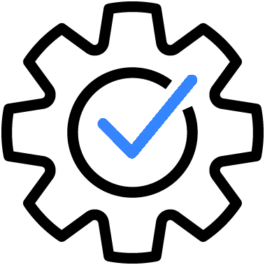 Checkmark in a circle icon.